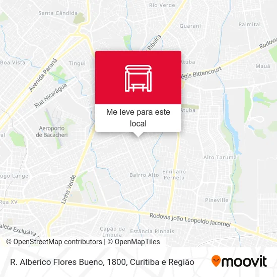 R. Alberico Flores Bueno, 1800 mapa