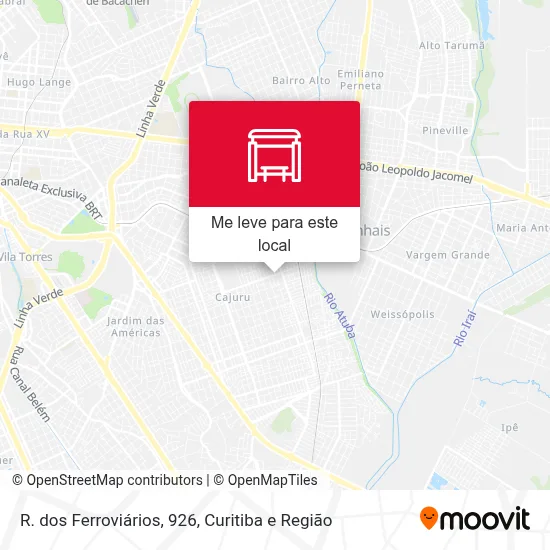 R. dos Ferroviários, 926 mapa