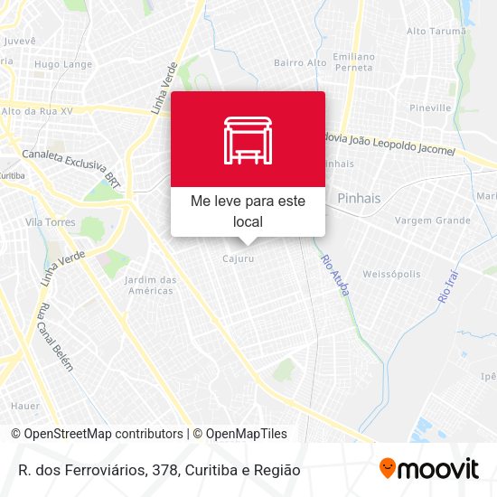 R. dos Ferroviários, 378 mapa