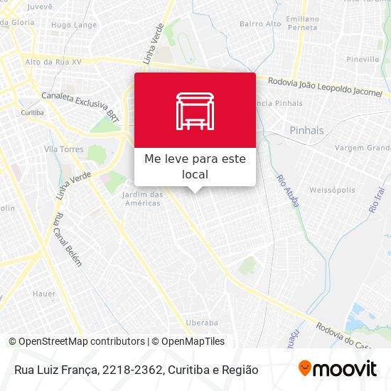 Rua Luiz França, 2218-2362 mapa