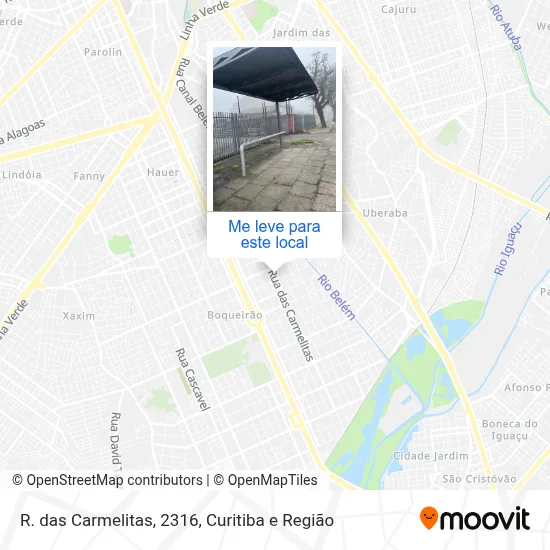R. das Carmelitas, 2316 mapa