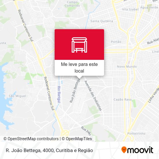 R. João Bettega, 4000 mapa