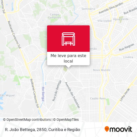 R. João Bettega, 2850 mapa