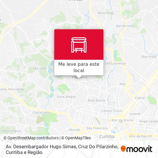 Av. Desembargador Hugo Simas, Cruz Do Pilarzinho mapa