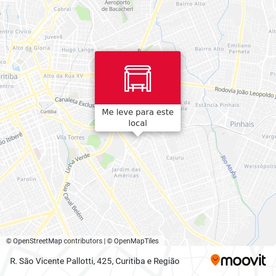 R. São Vicente Pallotti, 425 mapa