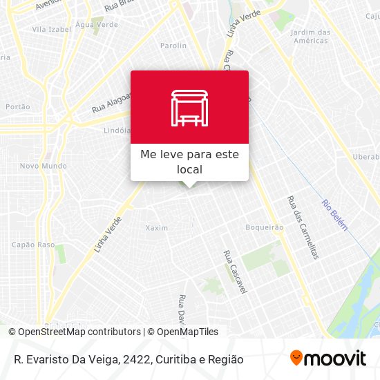 R. Evaristo Da Veiga, 2422 mapa