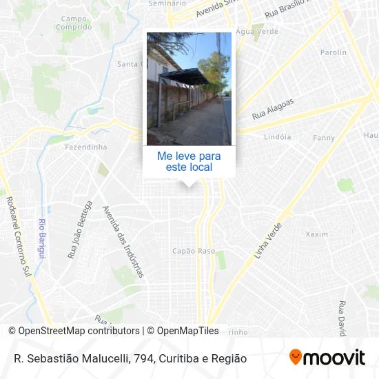 R. Sebastião Malucelli, 794 mapa