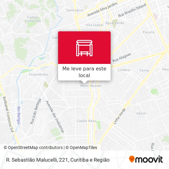 R. Sebastião Malucelli, 221 mapa