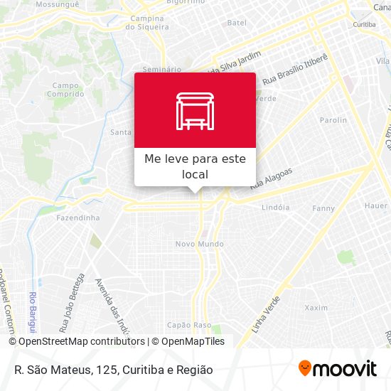 R. São Mateus, 125 mapa