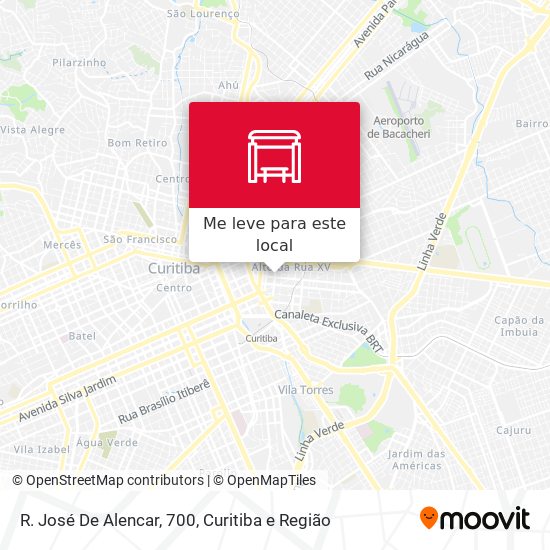 R. José De Alencar, 700 mapa