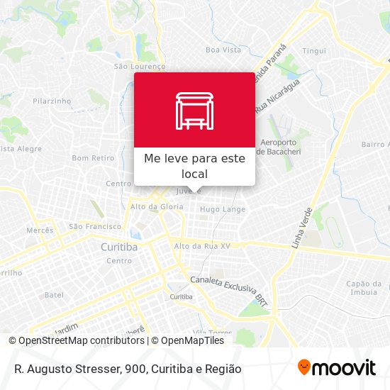 R. Augusto Stresser, 900 mapa