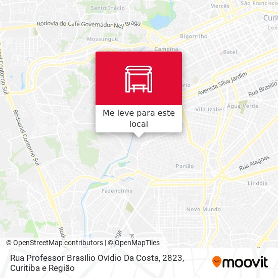 Rua Professor Brasílio Ovídio Da Costa, 2823 mapa