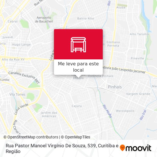 Rua Pastor Manoel Virgínio De Souza, 539 mapa