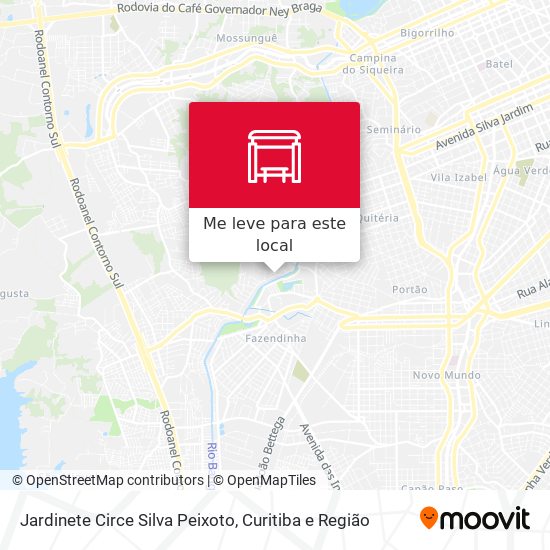 Jardinete Circe Silva Peixoto mapa