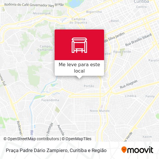 Praça Padre Dário Zampiero mapa