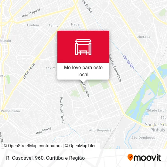 R. Cascavel, 960 mapa