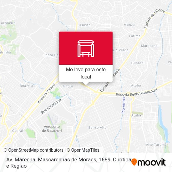 Av. Marechal Mascarenhas de Moraes, 1689 mapa