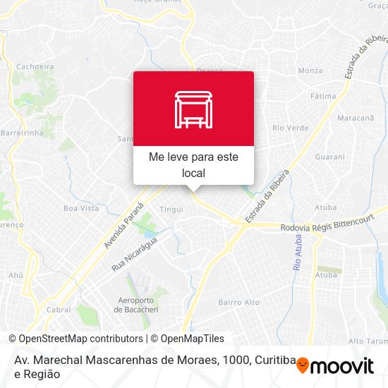 Av. Marechal Mascarenhas de Moraes, 1000 mapa