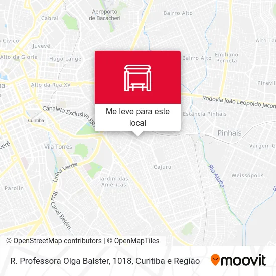 R. Professora Olga Balster, 1018 mapa