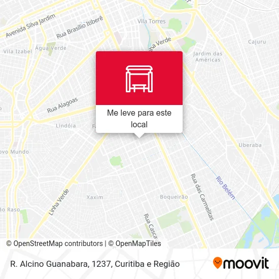 R. Alcino Guanabara, 1237 mapa