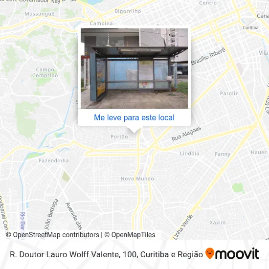 R. Doutor Lauro Wolff Valente, 100 mapa