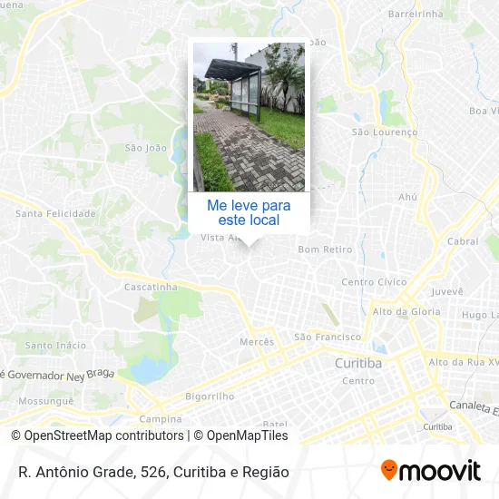 R. Antônio Grade, 526 mapa