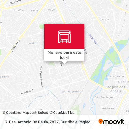 R. Des. Antonio De Paula, 2877 mapa