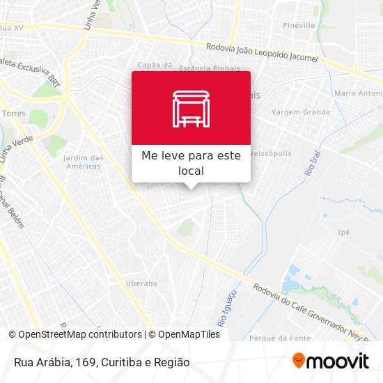 Rua Arábia, 169 mapa