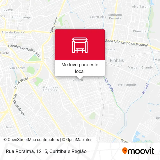 Rua Roraima, 1215 mapa