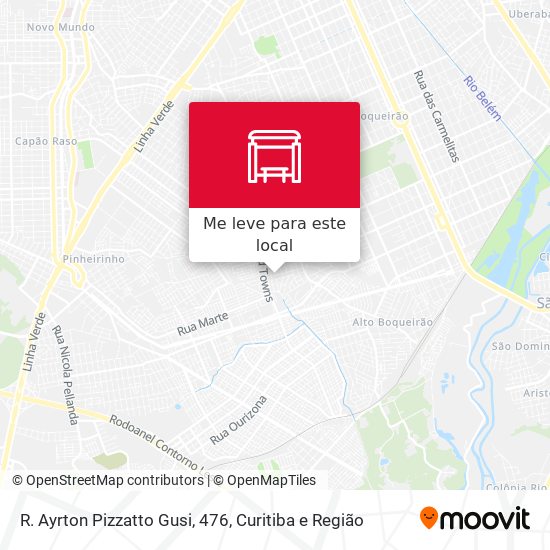 R. Ayrton Pizzatto Gusi, 476 mapa