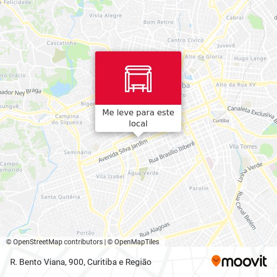 R. Bento Viana, 900 mapa
