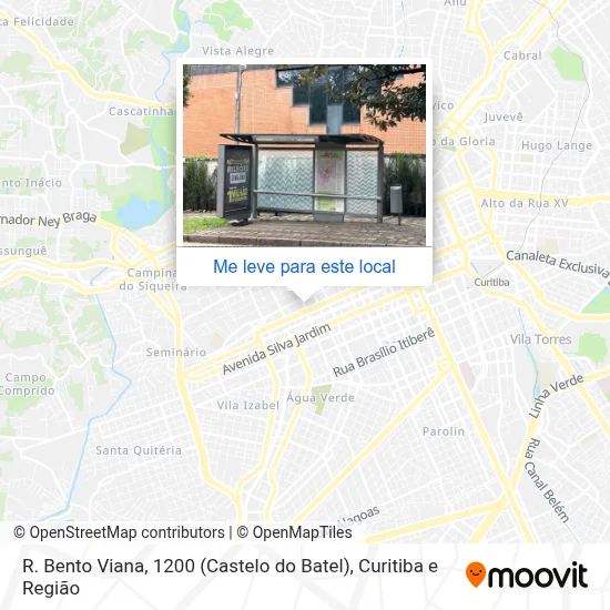 R. Bento Viana, 1200 (Castelo do Batel) mapa