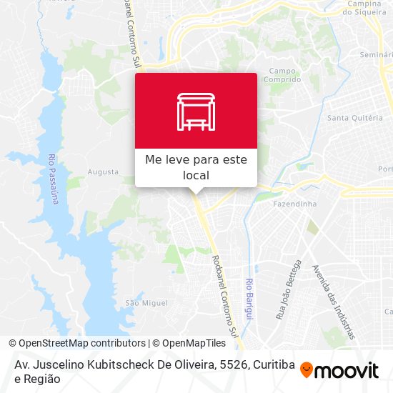 Av. Juscelino Kubitscheck De Oliveira, 5526 mapa