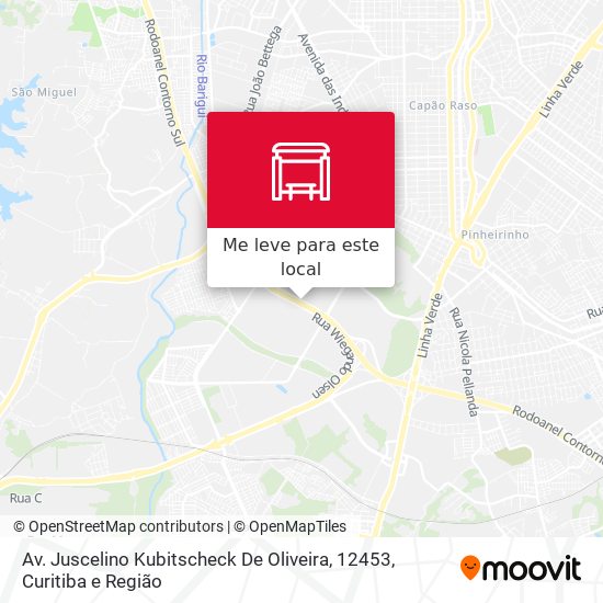 Av. Juscelino Kubitscheck De Oliveira, 12453 mapa