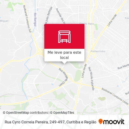 Rua Cyro Correia Pereira, 249-497 mapa