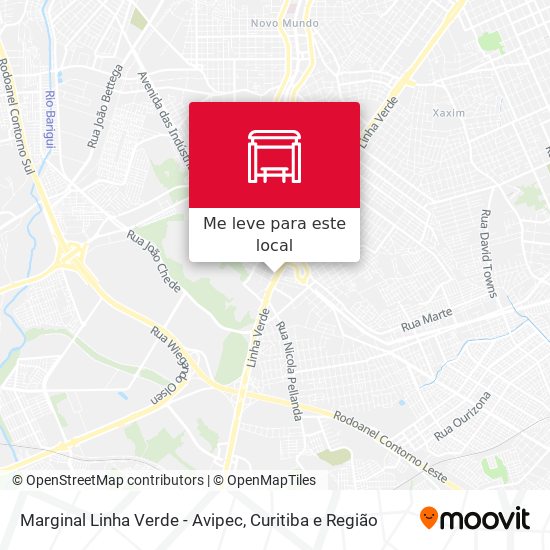 Marginal Linha Verde - Avipec mapa