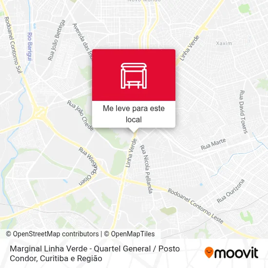 Marginal Linha Verde - Quartel General / Posto Condor mapa