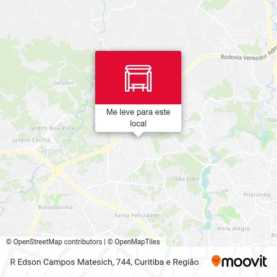 R Edson Campos Matesich, 744 mapa