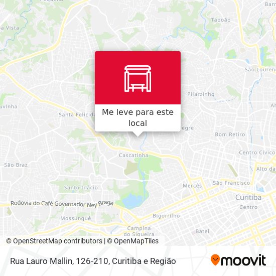 Rua Lauro Mallin, 126-210 mapa