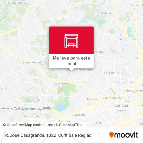 R. José Casagrande, 1022 mapa