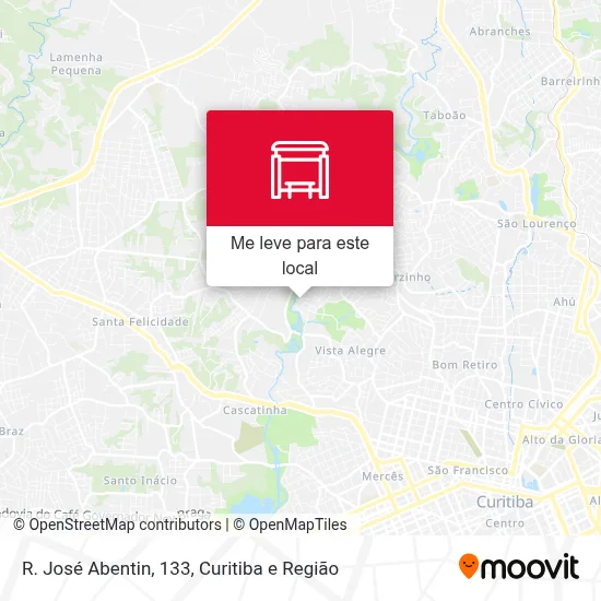 R. José Abentin, 133 mapa