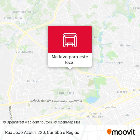 Rua João Azolin, 220 mapa