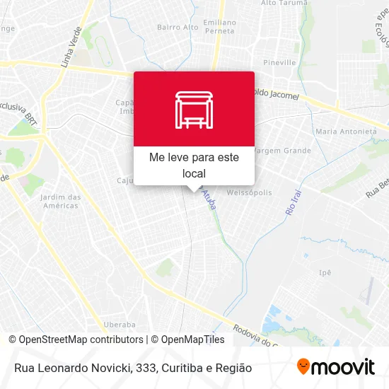 Rua Leonardo Novicki, 333 mapa