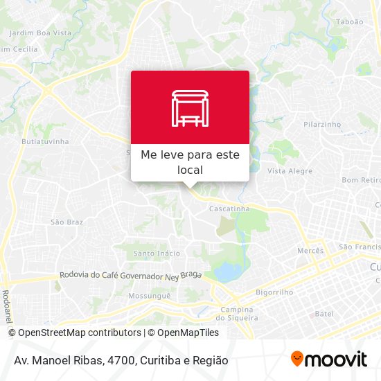 Av. Manoel Ribas, 4700 mapa