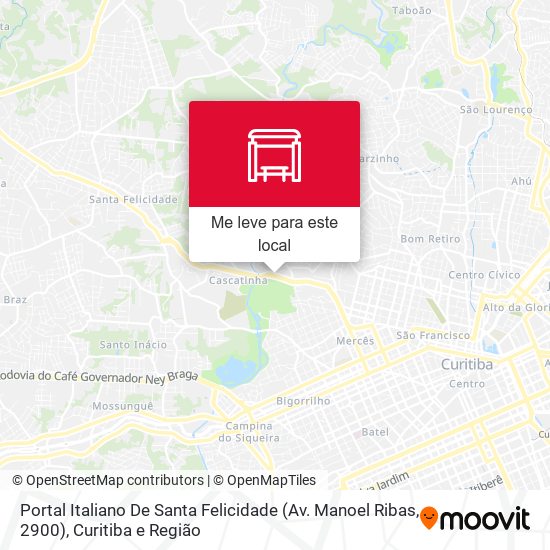 Portal Italiano De Santa Felicidade (Av. Manoel Ribas, 2900) mapa