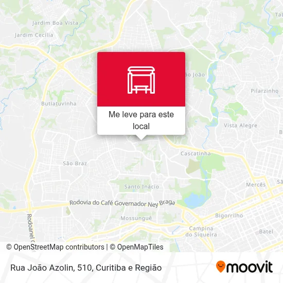 Rua João Azolin, 510 mapa
