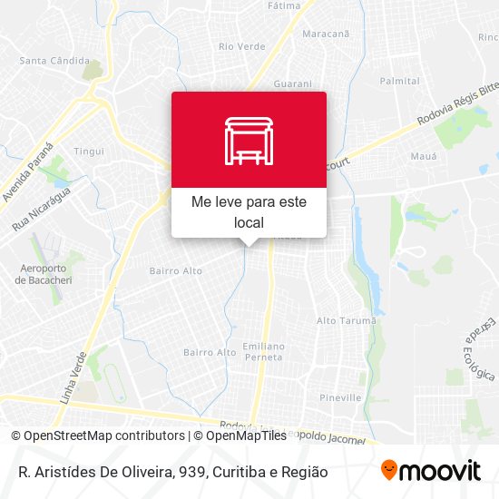 R. Aristídes De Oliveira, 939 mapa