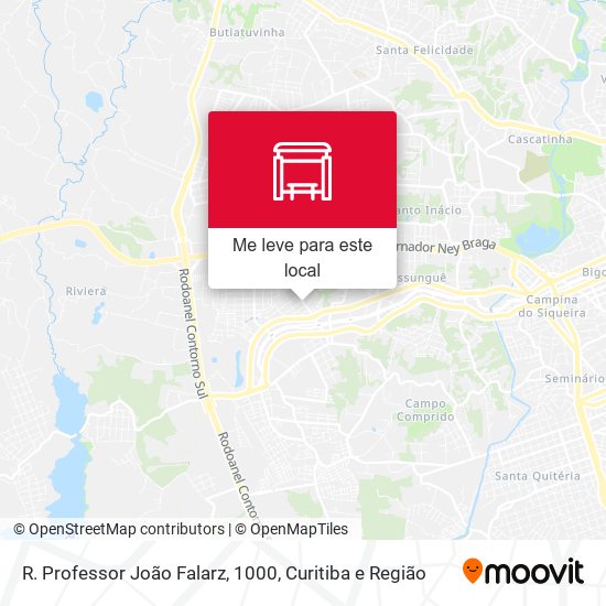 R. Professor João Falarz, 1000 mapa