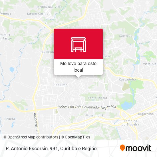 R. Antônio Escorsin, 991 mapa