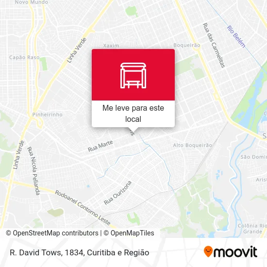 R. David Tows, 1834 mapa